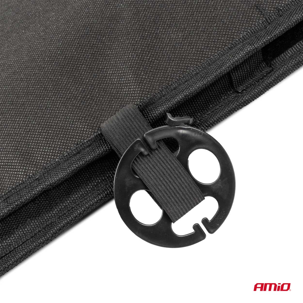 Amio - Κάλυμμα Καθίσματος Αντιιδρωτικό με Χάντρες & Στήριξη Μέσης 45×120cm Μαύρο – Universal CSM-16 - 1 Τεμ. (04429/AM)