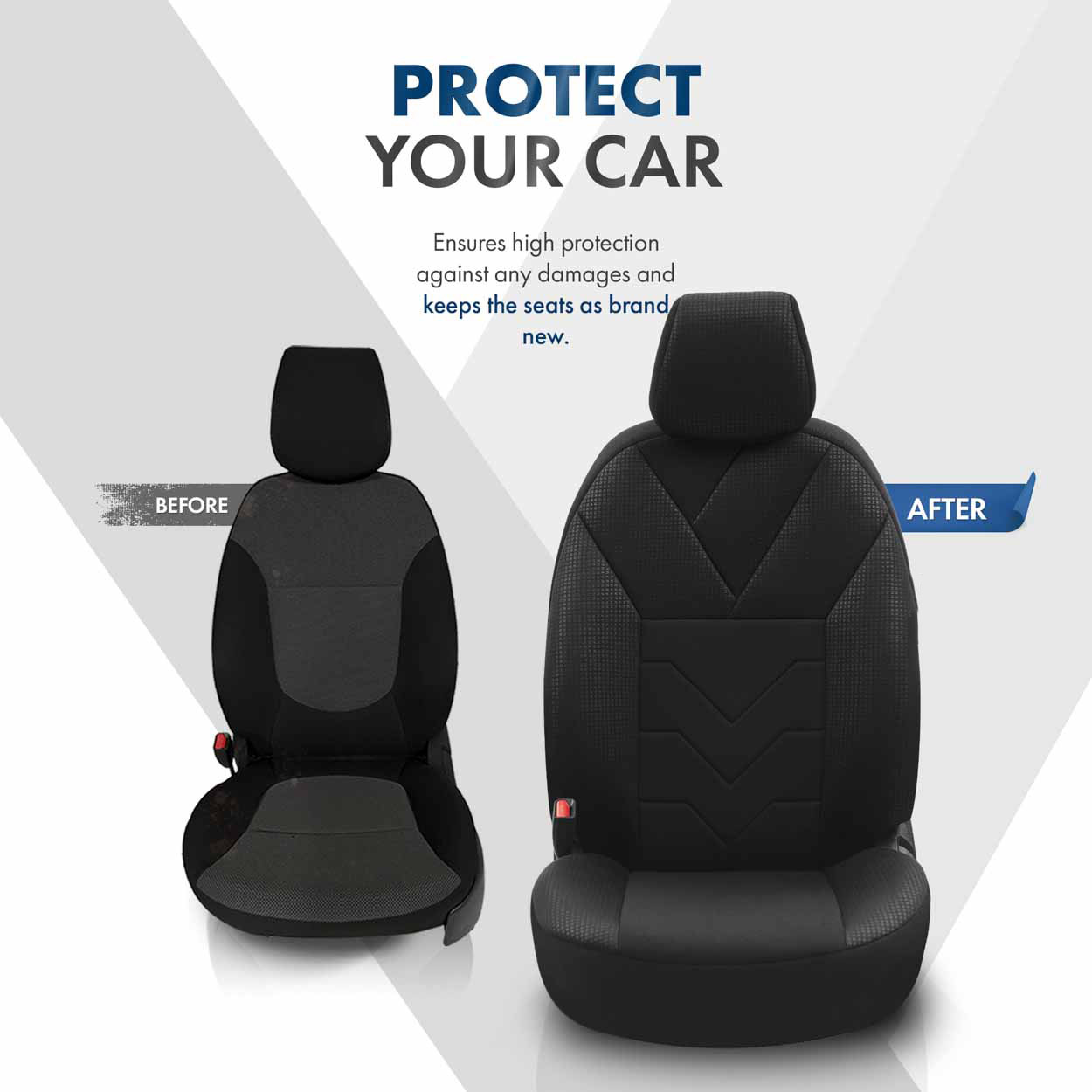 Amio - ΚΑΛΥΜΜΑΤΑ ΚΑΘΙΣΜΑΤΩΝ OTOM RUBY 1202 GREY/BLACK ΜΑΥΡΟ/ΓΚΡΙ ΣΚΟΥΡΟ ΛΙΝΟ & ΔΕΡΜΑΤΙΝΗ SET - 1 σετ. (OT77345/AM)