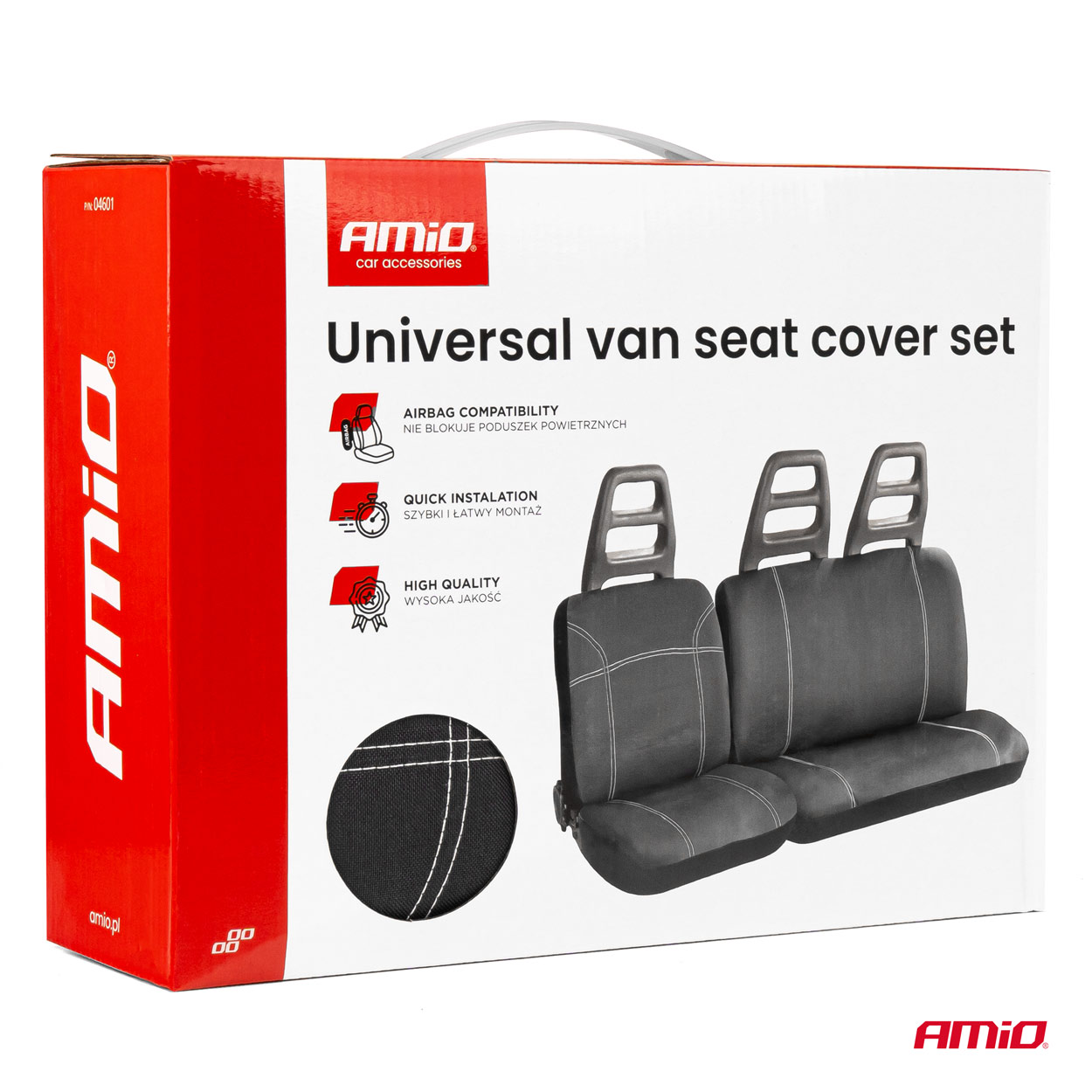 Amio - Καλύμματα Καθισμάτων τύπου SC-01 γκρι για Φορτηγά - 3 τεμ. (04601/AM)
