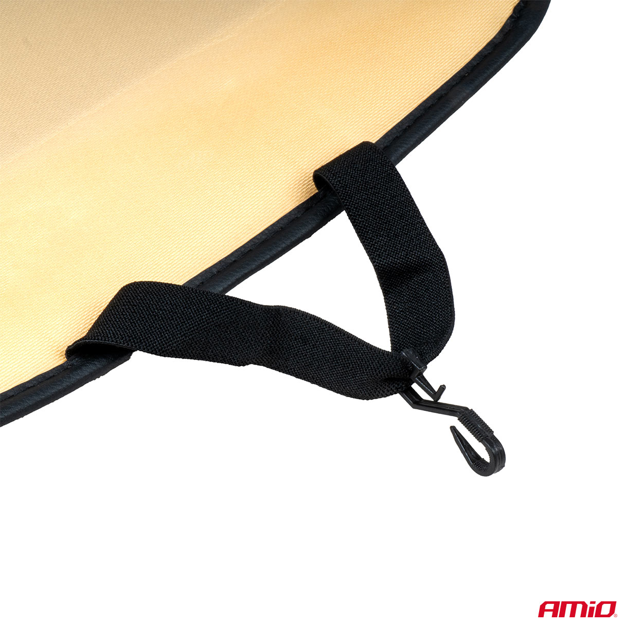 Amio - ΠΛΑΤΟΚΑΘΙΣΜΑ ΜΕ ΧΑΝΤΡΕΣ ΚΑΙ ΜΑΞΙΛΑΡΑΚΙ ΜΕΣΗΣ ΑΠΟ ΠΟΛΥΕΣΤΕΡΙΚΟ ΑΦΡΩΔΕΣ ΥΛΙΚΟ 147x68cm ΜΑΥΡΟ - 1 Τεμ. (03649/AM)