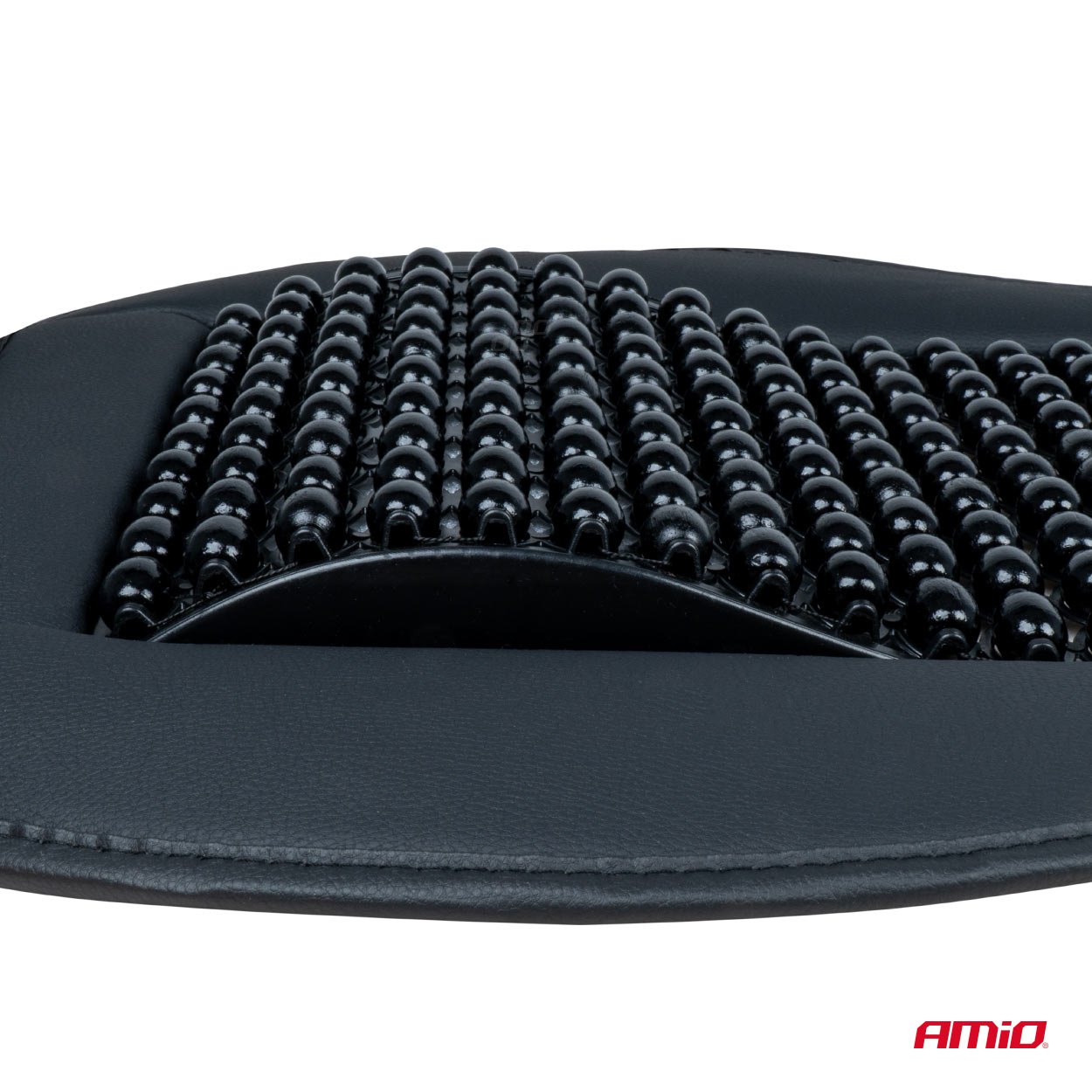 Amio - ΠΛΑΤΟΚΑΘΙΣΜΑ ΜΕ ΧΑΝΤΡΕΣ ΚΑΙ ΜΑΞΙΛΑΡΑΚΙ ΜΕΣΗΣ ΑΠΟ ΠΟΛΥΕΣΤΕΡΙΚΟ ΑΦΡΩΔΕΣ ΥΛΙΚΟ 147x68cm ΜΑΥΡΟ - 1 Τεμ. (03649/AM)