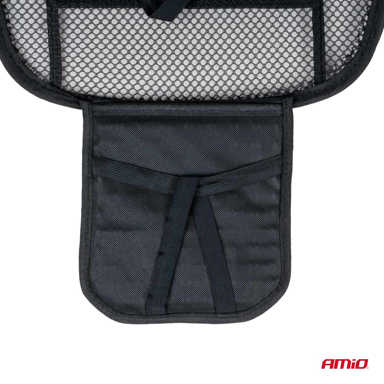 Amio - ΠΛΑΤΟΚΑΘΙΣΜΑ ΜΕ ΧΑΝΤΡΕΣ ΚΑΙ ΜΑΞΙΛΑΡΑΚΙ ΜΕΣΗΣ ΜΕ ΔΙΑΠΝΕΟΝ ΥΦΑΣΜΑ 125x52cm ΜΑΥΡΟ - 1 Τεμ. (03646/AM)