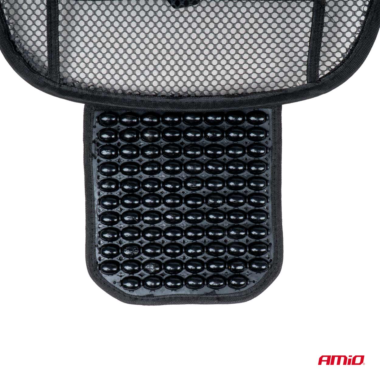 Amio - ΠΛΑΤΟΚΑΘΙΣΜΑ ΜΕ ΧΑΝΤΡΕΣ ΚΑΙ ΜΑΞΙΛΑΡΑΚΙ ΜΕΣΗΣ ΜΕ ΔΙΑΠΝΕΟΝ ΥΦΑΣΜΑ 125x52cm ΜΑΥΡΟ - 1 Τεμ. (03646/AM)