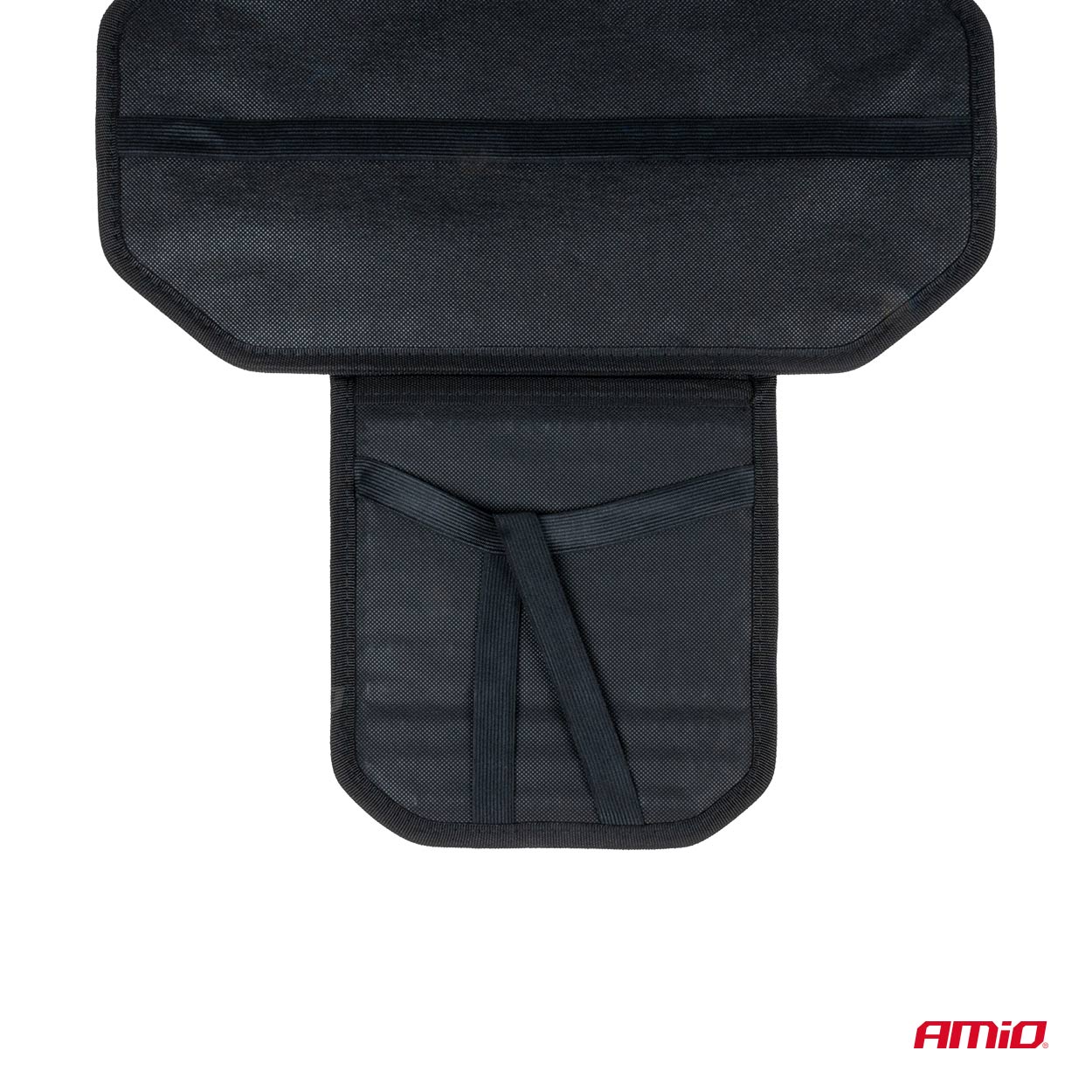 Amio - ΠΛΑΤΟΚΑΘΙΣΜΑ ΜΕ ΧΑΝΤΡΕΣ ΚΑΙ ΜΑΞΙΛΑΡΑΚΙ ΜΕΣΗΣ ΜΕ ΚΑΛΥΨΗ ΣΕ ΠΡΟΣΚΕΦΑΛΟ 126x44cm ΜΑΥΡΟ - 1 Τεμ. (03650/AM)