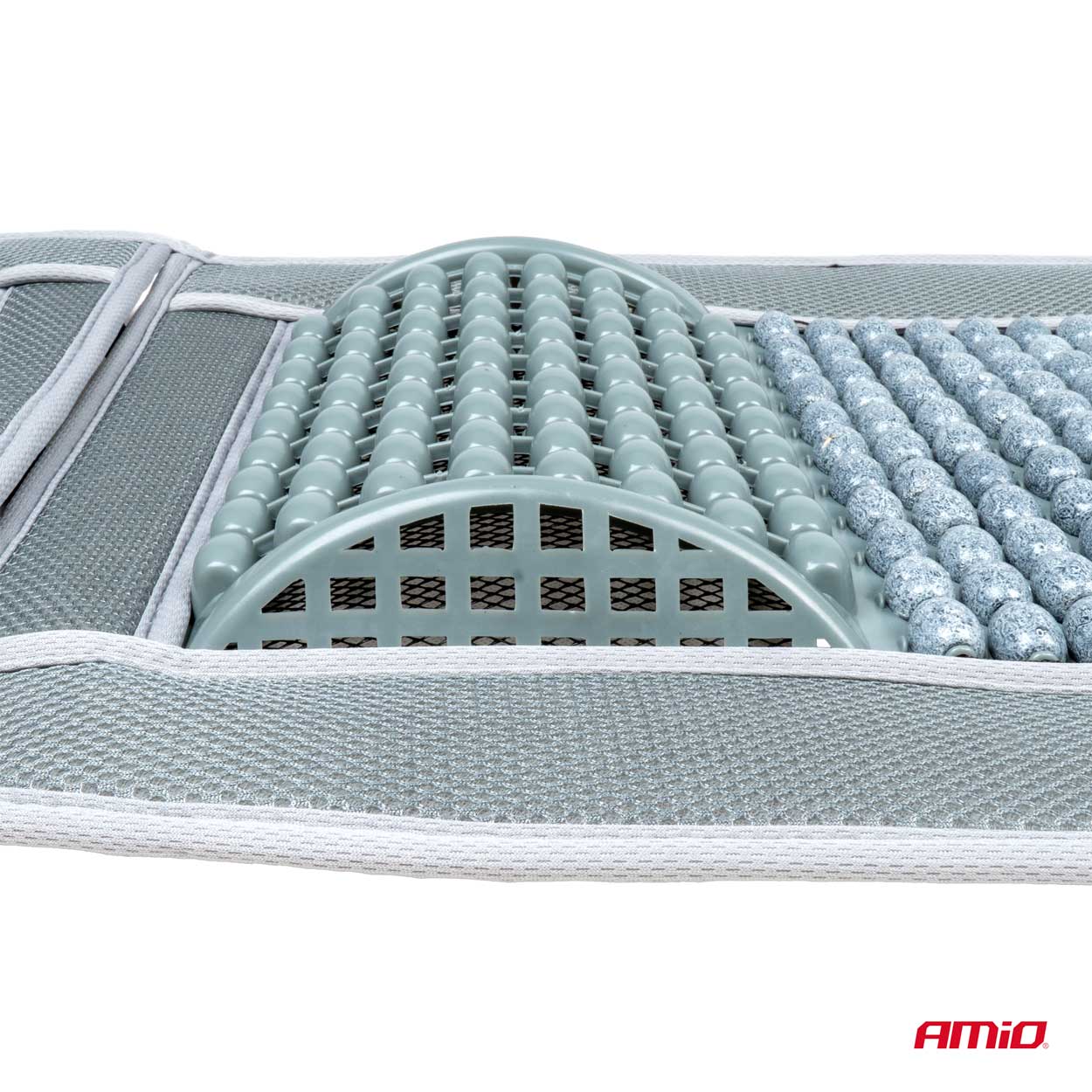 Amio - ΠΛΑΤΟΚΑΘΙΣΜΑ ΜΕ ΧΑΝΤΡΕΣ ΚΑΙ ΜΑΞΙΛΑΡΑΚΙ ΜΕΣΗΣ ΠΟΛΥΕΣΤΕΡΙΚΟ ΥΦΑΣΜΑ 97x44cm ΓΚΡΙ - 1 Τεμ. (03641/AM)