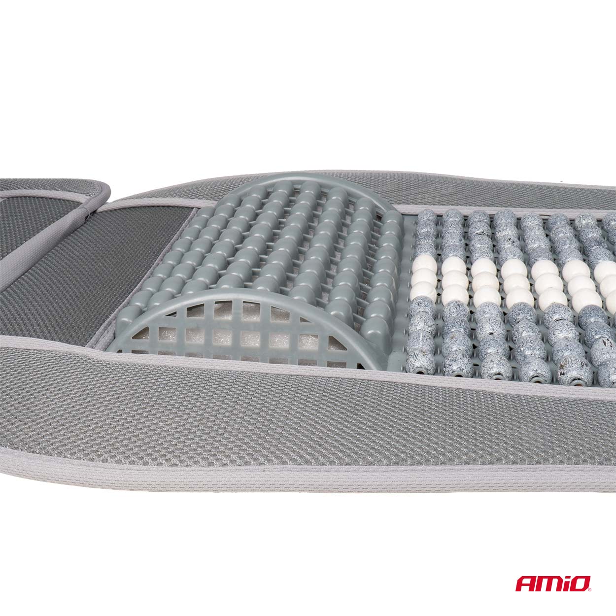 Amio - ΠΛΑΤΟΚΑΘΙΣΜΑ ΜΕ ΞΥΛΙΝΕΣ ΜΠΙΛΙΕΣ ΠΡΟΣΚΕΦΑΛΟ & ΥΠΟΣΤΗΡΙΞΗ ΣΤΗΝ ΜΕΣΗ ΓΚΡΙ/ΛΕΥΚΟ - 1 ΤΕΜ. (03647/AM)