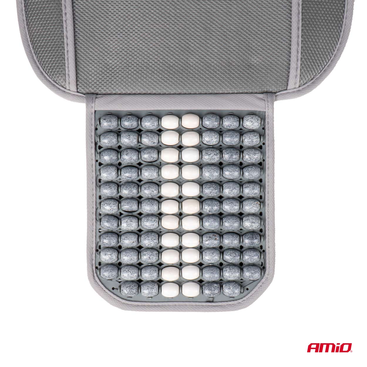 Amio - ΠΛΑΤΟΚΑΘΙΣΜΑ ΜΕ ΞΥΛΙΝΕΣ ΜΠΙΛΙΕΣ ΠΡΟΣΚΕΦΑΛΟ & ΥΠΟΣΤΗΡΙΞΗ ΣΤΗΝ ΜΕΣΗ ΓΚΡΙ/ΛΕΥΚΟ - 1 ΤΕΜ. (03647/AM)