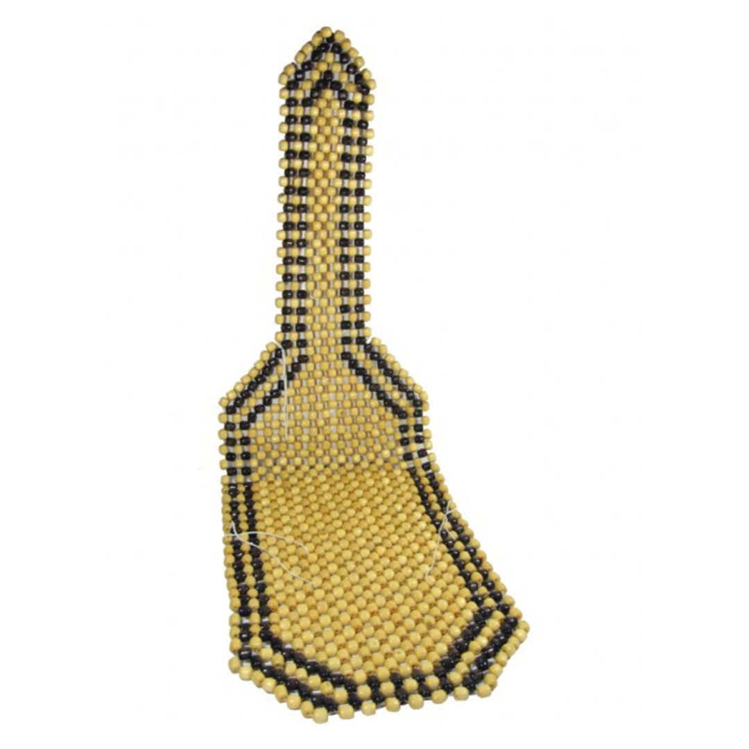 CarCommerce - ΠΛΑΤΟΚΑΘΙΣΜΑ ΜΕ ΞΥΛΙΝΕΣ ΧΑΝΤΡΕΣ 130 Χ 39 Χ 18 cm (ΜΠΕΖ/ΚΑΦΕ) - 1 ΤΕΜ. (42914-CC)