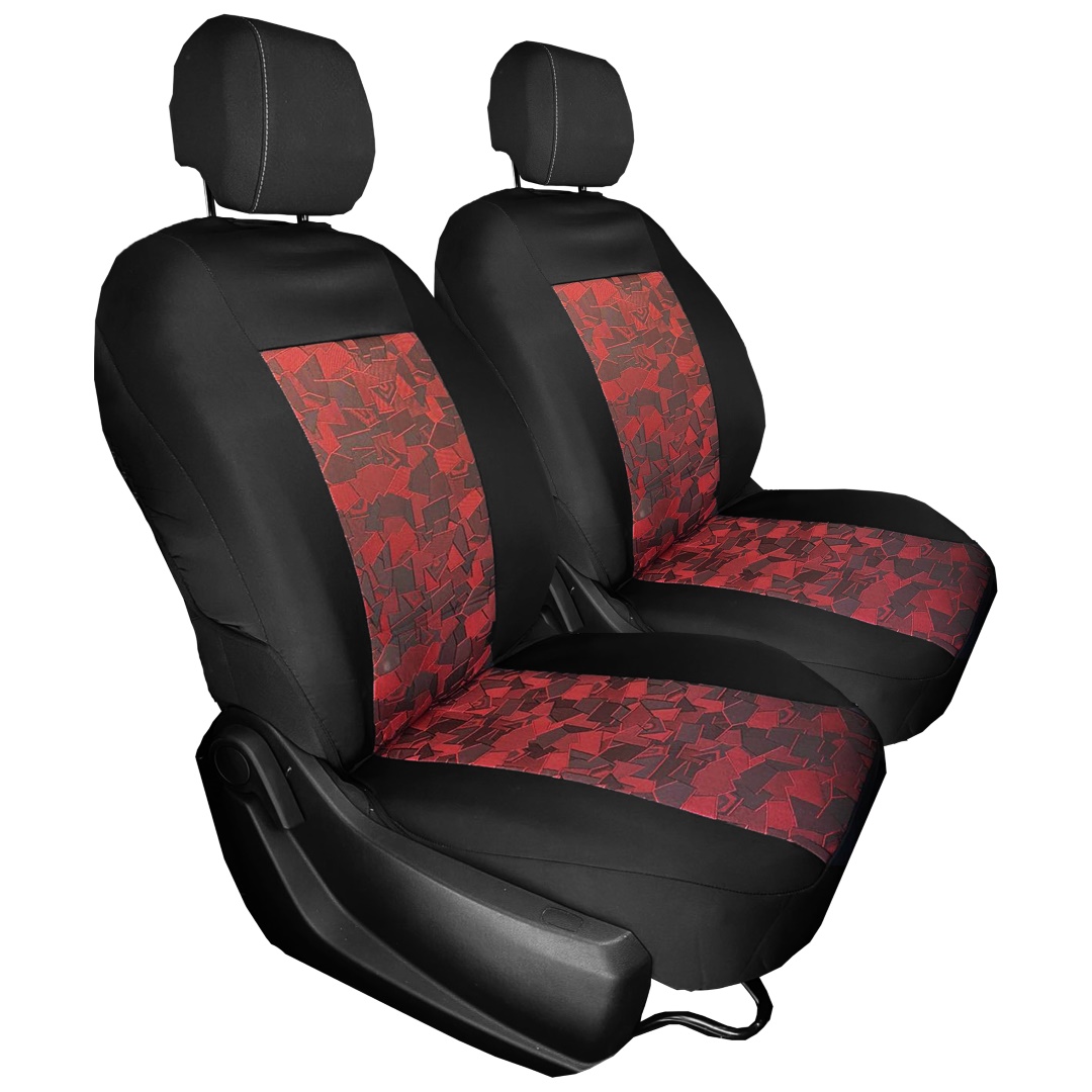 ΗΜΙΚΑΛΥΜΜΑΤΑ ΜΠΡΟΣΤΑ ΥΠΕΡΥΨΩΜΕΝΩΝ ΚΑΘΙΣΜΑΤΩΝ ΜΑΥΡΟ/ΚΟΚΚΙΝΟ ΜΟΤΙΒΟ (VELCRO ΣΤΑ ΠΡΟΣΚΕΦΑΛΑ) - 2 ΤΕΜ.