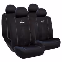 Κάλυμμα Καθισμάτων Πολυεστερικό Μαύρο-Γκρι 4τμχ Momo