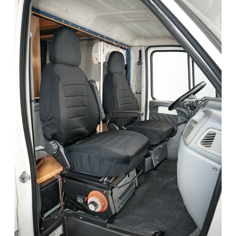 ΚΑΛΥΜΜΑΤΑ ΚΑΘΙΣΜΑΤΩΝ TRAVEL EASY FIT ΓΙΑ ΤΡΟΧΟΣΠΙΤΟ ΣΕ ΜΑΥΡΟ ΧΡΩΜΑ ΜΕ ΠΛΕΞΗ ΖΑΚΑΡ 2ΤΕΜ.