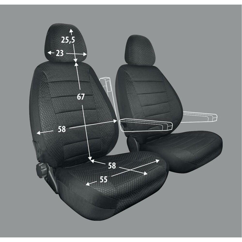 ΚΑΛΥΜΜΑΤΑ ΚΑΘΙΣΜΑΤΩΝ TRAVEL EASY FIT ΓΙΑ ΤΡΟΧΟΣΠΙΤΟ ΣΕ ΜΑΥΡΟ ΧΡΩΜΑ ΜΕ ΠΛΕΞΗ ΖΑΚΑΡ 2ΤΕΜ.