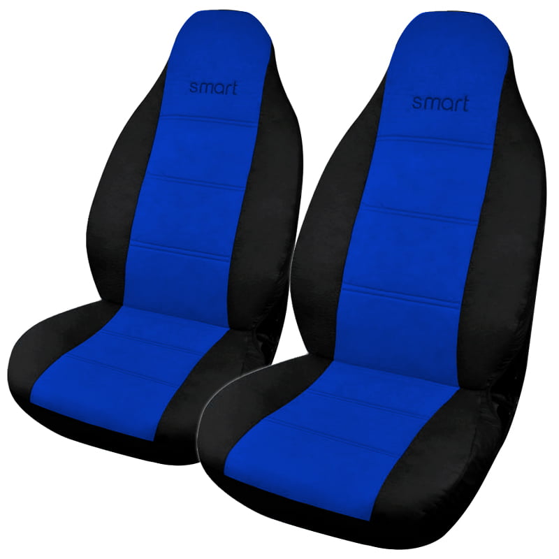 Καλύμματα Μπροστινά ΣΕΤ Smart με Ενσωματωμένο Κεφαλάρι (PU) 2 τμχ - ΜΑΥΡΟ/ΜΠΛΕ