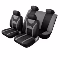 Καλύμματα ΣΕΤ Universal με Αποσπώμενο Κεφαλάρι (PolyMesh) HERA 10 τμχ - ΜΑΥΡΟ/ΓΚΡΙ