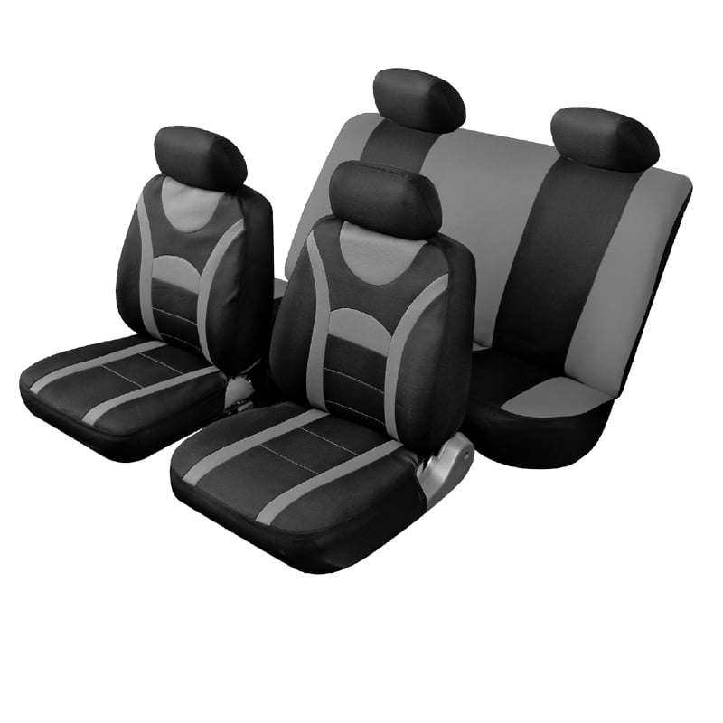 Καλύμματα ΣΕΤ Universal με Αποσπώμενο Κεφαλάρι (PolyMesh) HERA 10 τμχ - ΜΑΥΡΟ/ΓΚΡΙ