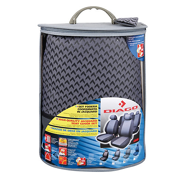 Lampa - ΚΑΛΥΜΜΑΤΑ ΚΑΘΙΣΜΑΤΩΝ Diago ΓΚΡΙ - 9 τεμ. (L5493.8)