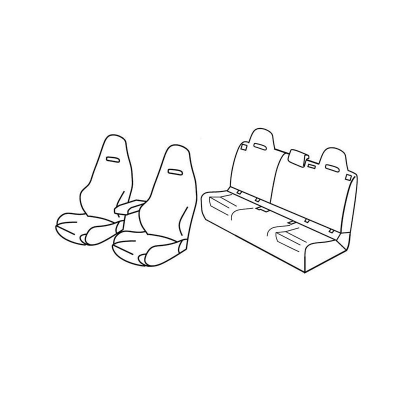 Lampa - Καλύμματα Καθισμάτων Superior για Mercedes Benz A-Class (W176) 10/2012 > 09/2015 5πορτο / Hatchback για Επιβατικά Αυτοκίνητα - 1 σετ (L.QF24005E)