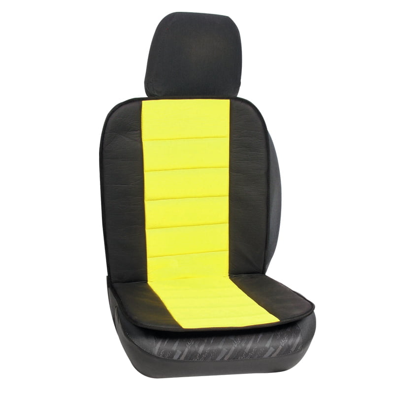 Πλατοκάθισμα Μπροστινό Universal (PU) 1 τμχ - ΜΑΥΡΟ/ΚΙΤΡΙΝΟ