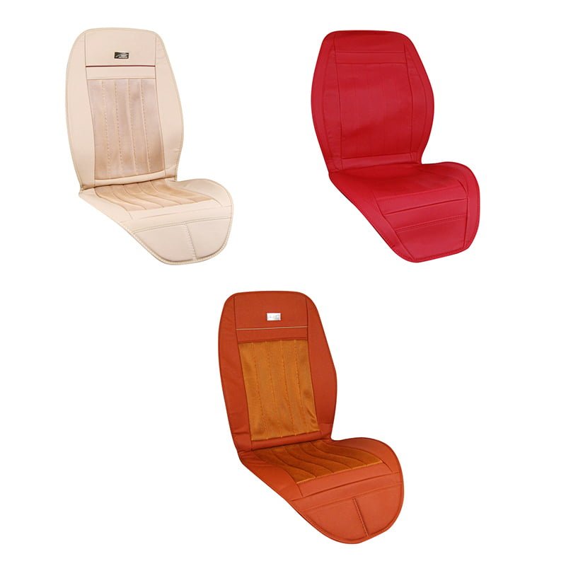 Πλατοκάθισμα Μπροστινό Universal (Ύφασμα/PU) 1 τμχ - ΜΑΥΡΟ