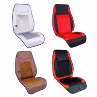 Πλατοκάθισμα Μπροστινό Universal (Ύφασμα/Βελούδο) 1 τμχ - ΜΑΥΡΟ