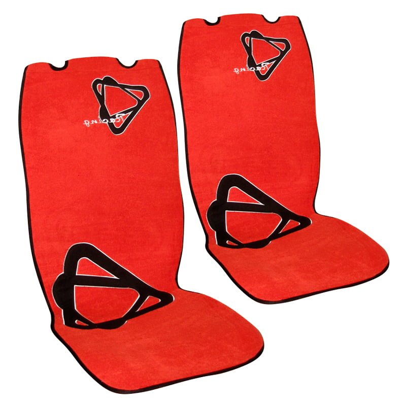 Πλατοκαθίσματα Μπροστινά ΣΕΤ Universal (Πετσετέ) RACING 2 τμχ - ΚΟΚΚΙΝΟ