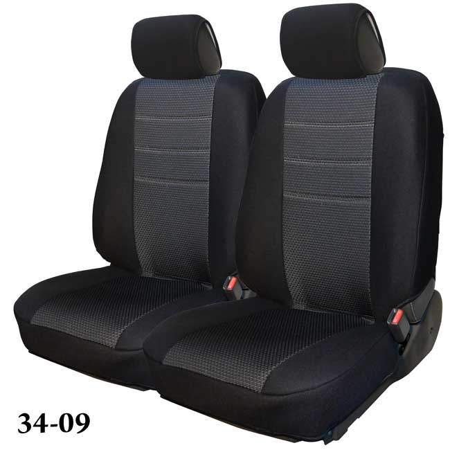 Σετ Ημικαλύμματα FORCE Jacquard 34-09 (Μαύρο)