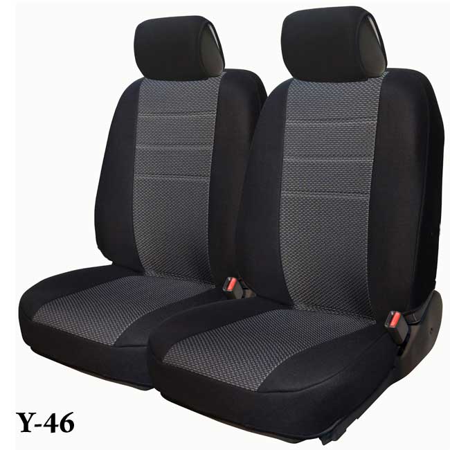 Σετ Ημικαλύμματα FORCE Jacquard Y-46 (Μαύρο - Γκρι)