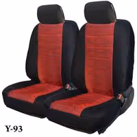 Σετ Ημικαλύμματα FORCE Jacquard Y-93 (Μαύρο - Κόκκινο)