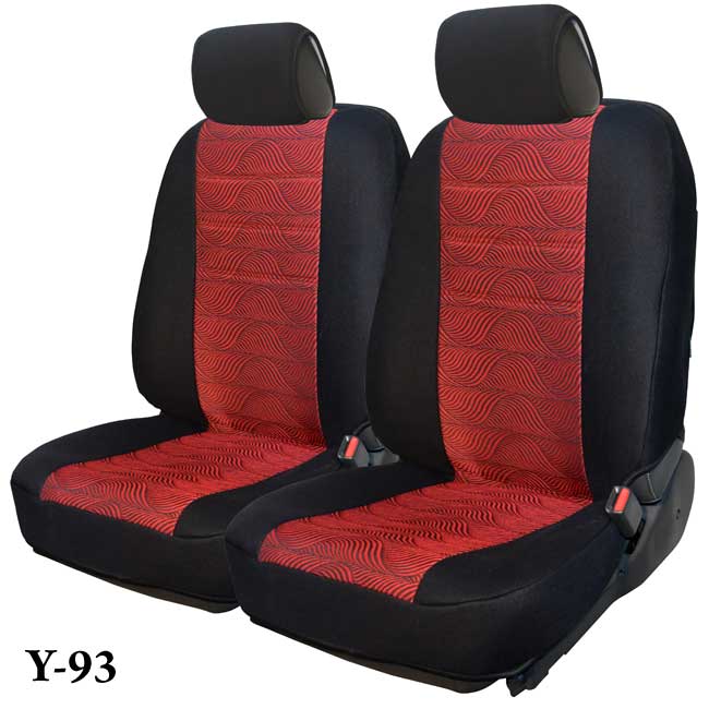 Σετ Ημικαλύμματα FORCE Jacquard Y-93 (Μαύρο - Κόκκινο)