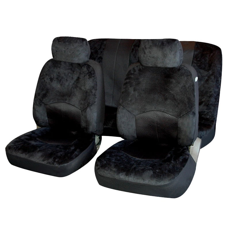 Σετ Καλύμματα Αλκάνταρα (Μαύρο)