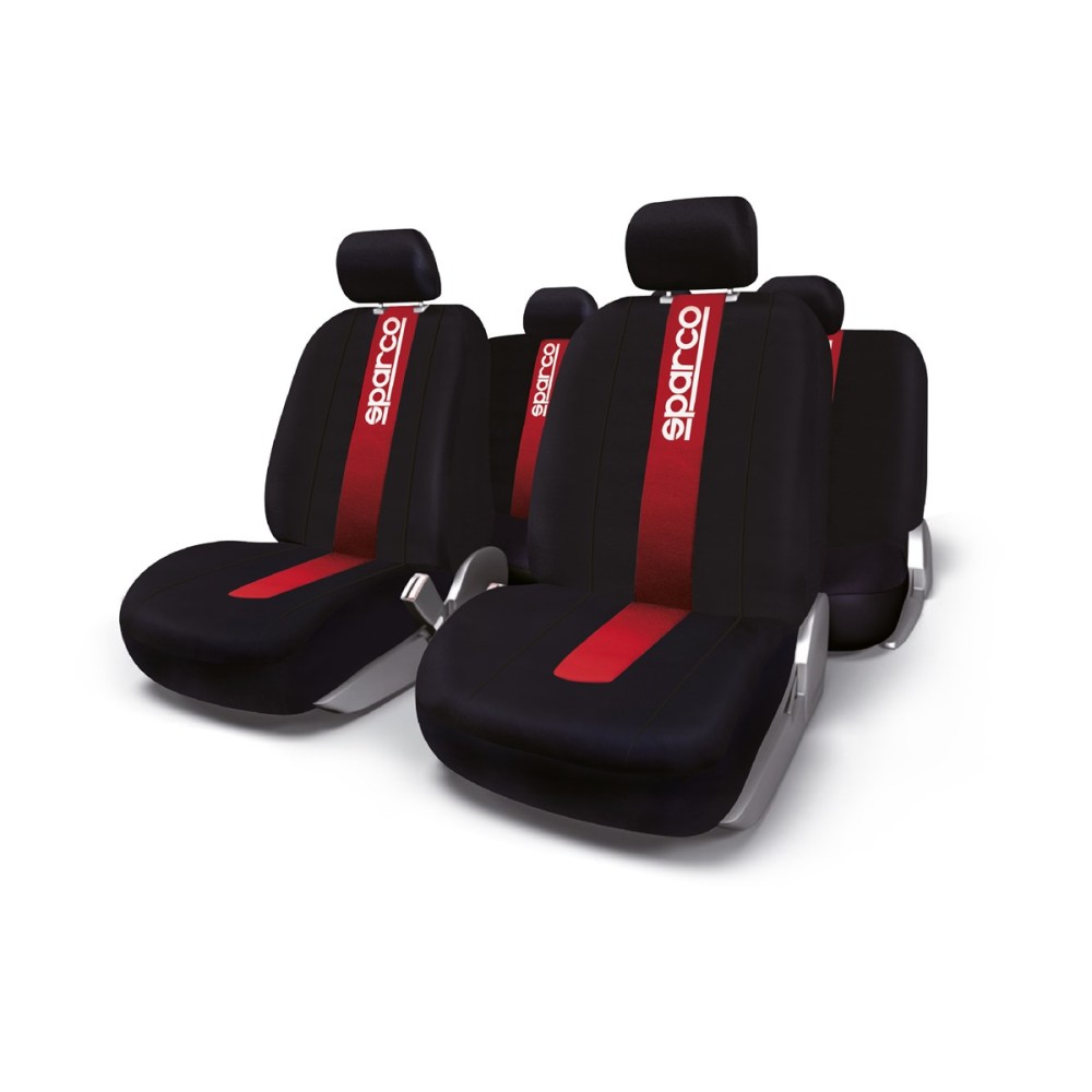 Σετ Καλύμματα SPARCO SPC1013 (Μαύρο - Κόκκινο)