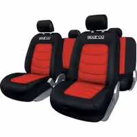 Σετ Καλύμματα SPARCO SPC1019 (Μαύρο - Κόκκινο)