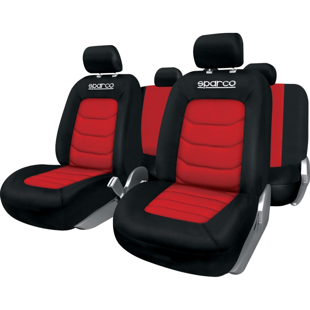 Σετ Καλύμματα SPARCO SPC1019 (Μαύρο - Κόκκινο)