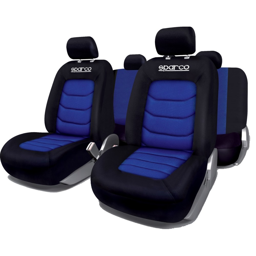Σετ Καλύμματα SPARCO SPC1019 (Μαύρο - Μπλε)
