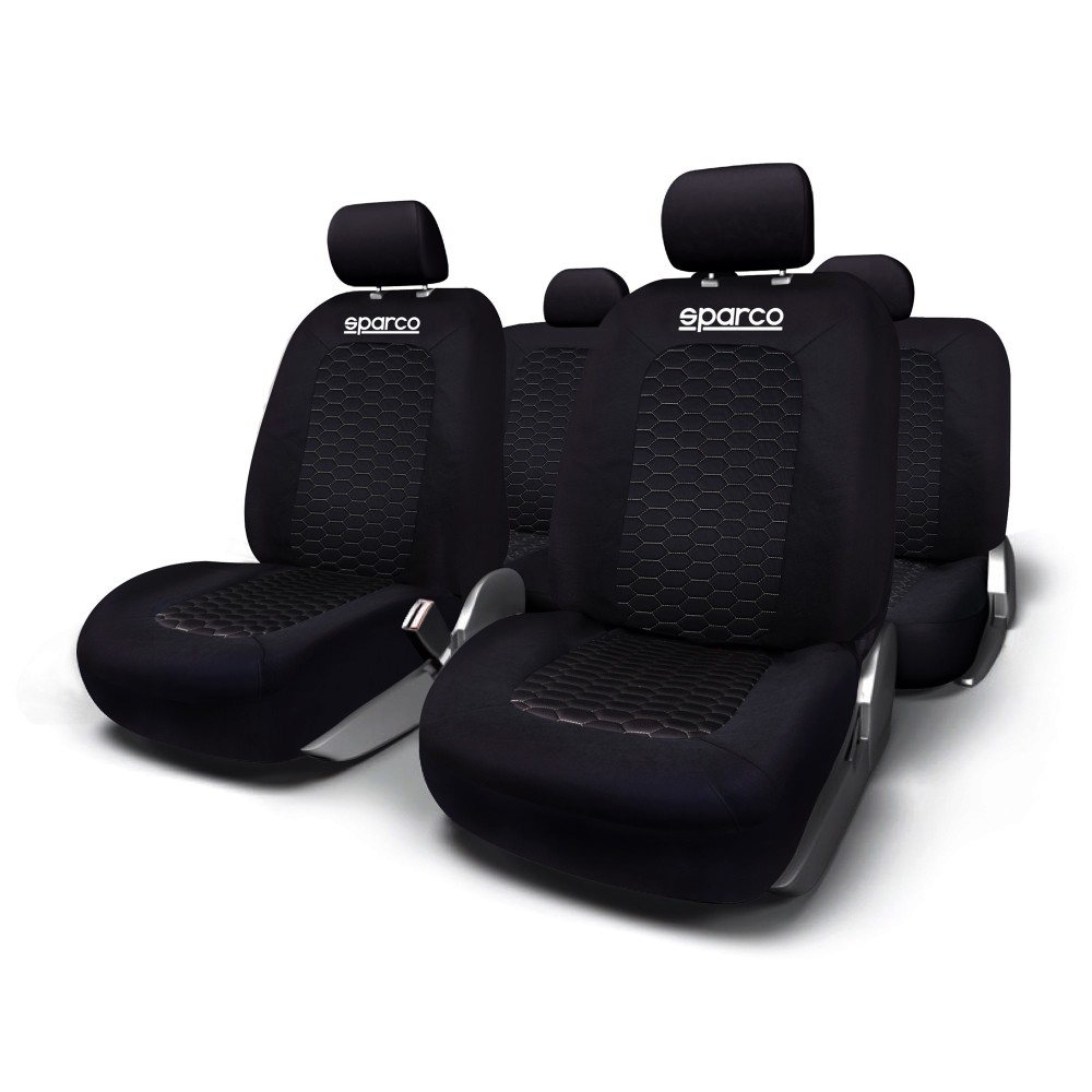 Σετ Καλύμματα SPARCO SPS403 (Μαύρο - Γκρι)