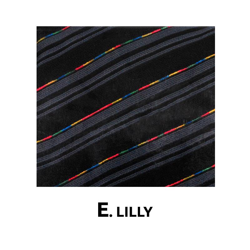 Σετ Καλύμματα Perfect Line LILLY Βελούδο (Μαύρο - Σκούρο Γκρι/Μεγάλο Μέγεθος)