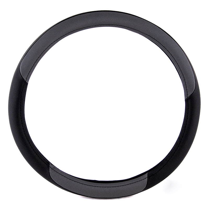 ΚΑΛΥΜΜΑ ΤΙΜΟΝΙΟΥ 39cm ΔΕΡΜΑ - ΜΑΥΡΟ/ΓΚΡΙ