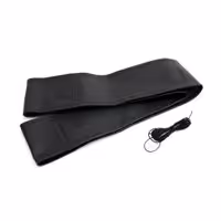 Κάλυμμα Τιμονιού AMiO Δερμάτινο Ραφτό 37cm - 39cm (92mm / Μαύρο)