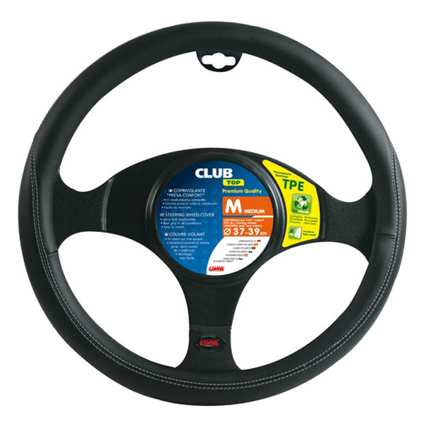 Κάλυμμα Τιμονιού LAMPA Club 37cm - 39cm (Μαύρο)