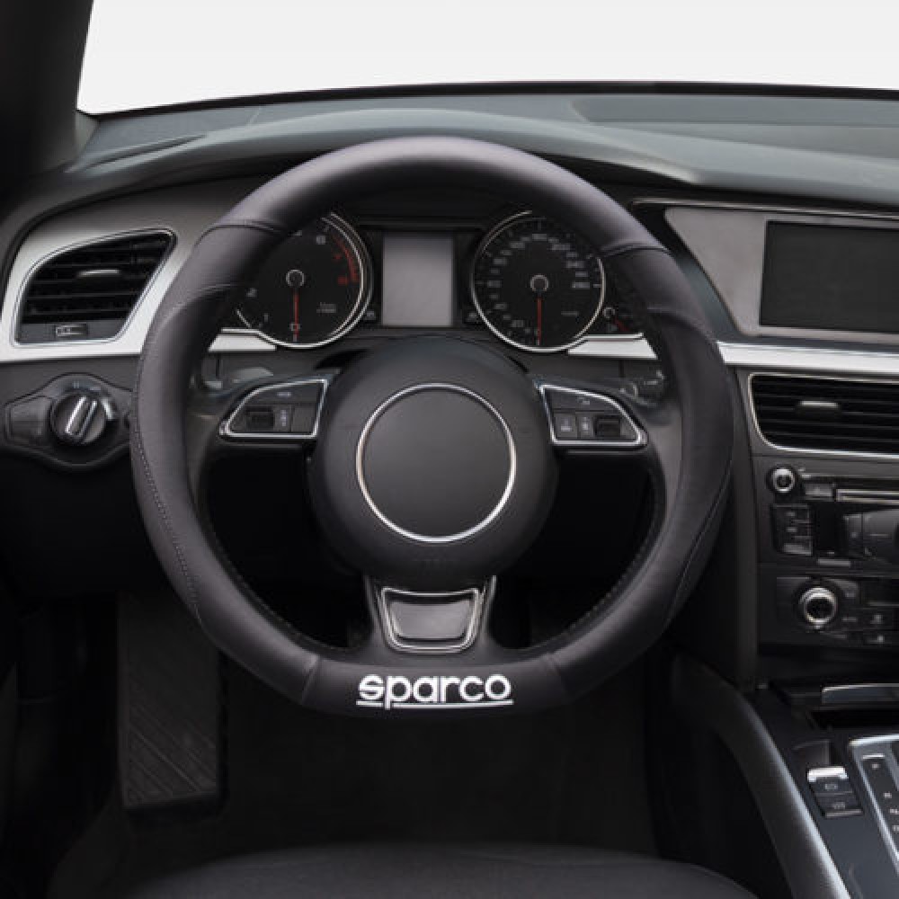 Κάλυμμα Τιμονιού μαύρο D37.5 8.5cm 1τμχ Sparco