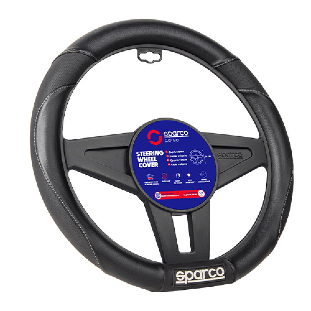 Κάλυμμα Τιμονιού μαύρο small D35cm 9cm 1τμχ Sparco
