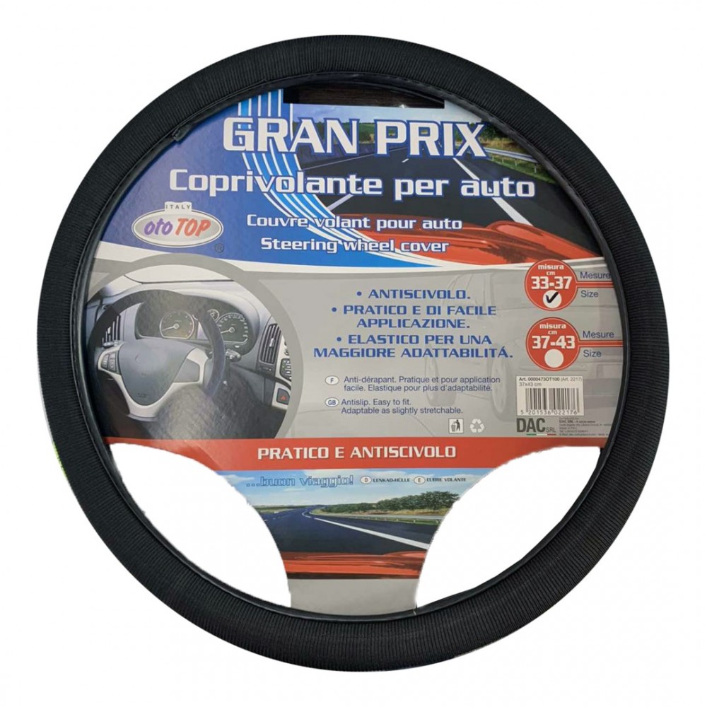 Κάλυμμα Τιμονιού otoTOP Gran Prix  33cm - 37cm (Μαύρο)