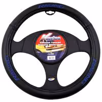 ΚΑΛΥΜΜΑ ΤΙΜΟΝΙΟΥ RACING ΔΕΡΜΑΤΙΝΗ - ΜΑΥΡΟ/ΜΠΛΕ