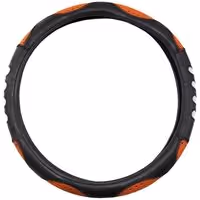 ΚΑΛΥΜΜΑ ΤΙΜΟΝΙΟΥ ΣΙΤΑ – 38 CM ΔΕΡΜΑΤΙΝΗ - ΜΑΥΡΟ/ΚΑΦΕ