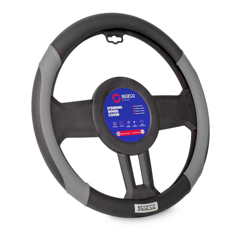 Κάλυμμα Τιμονιού SPARCO Corsa 1113GR (Μαύρο - Γκρι)