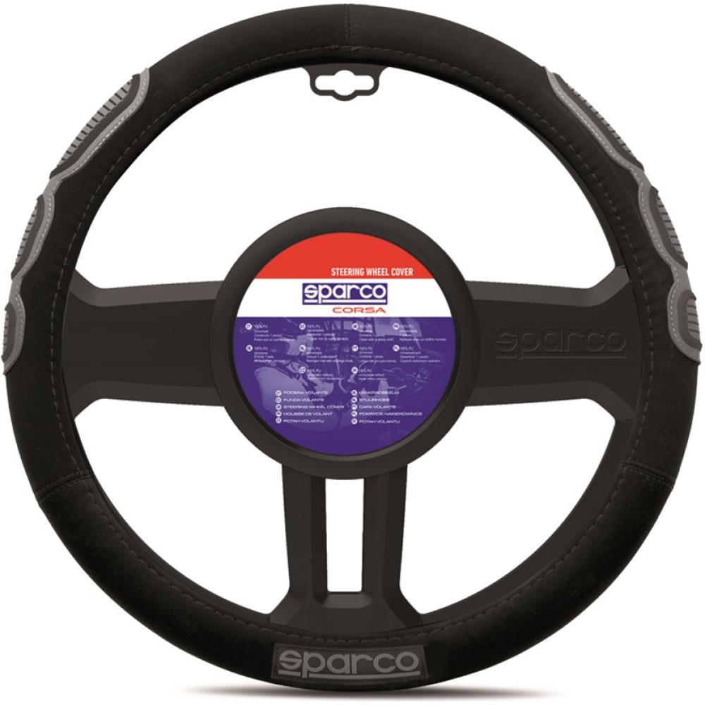 Κάλυμμα Τιμονιού SPARCO Sport Line (Μαύρο)