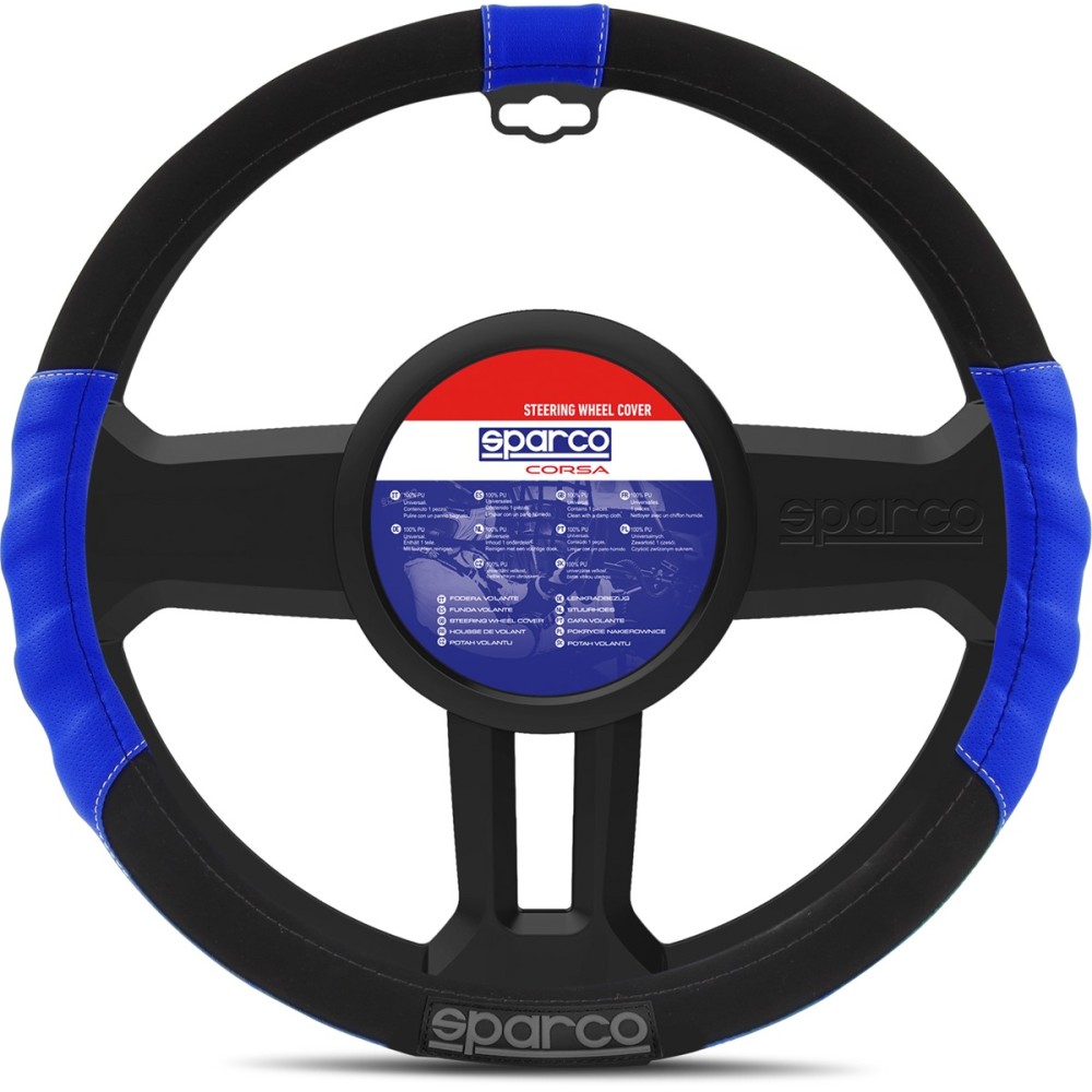 Κάλυμμα Τιμονιού SPARCO Sport Line (Μπλε)