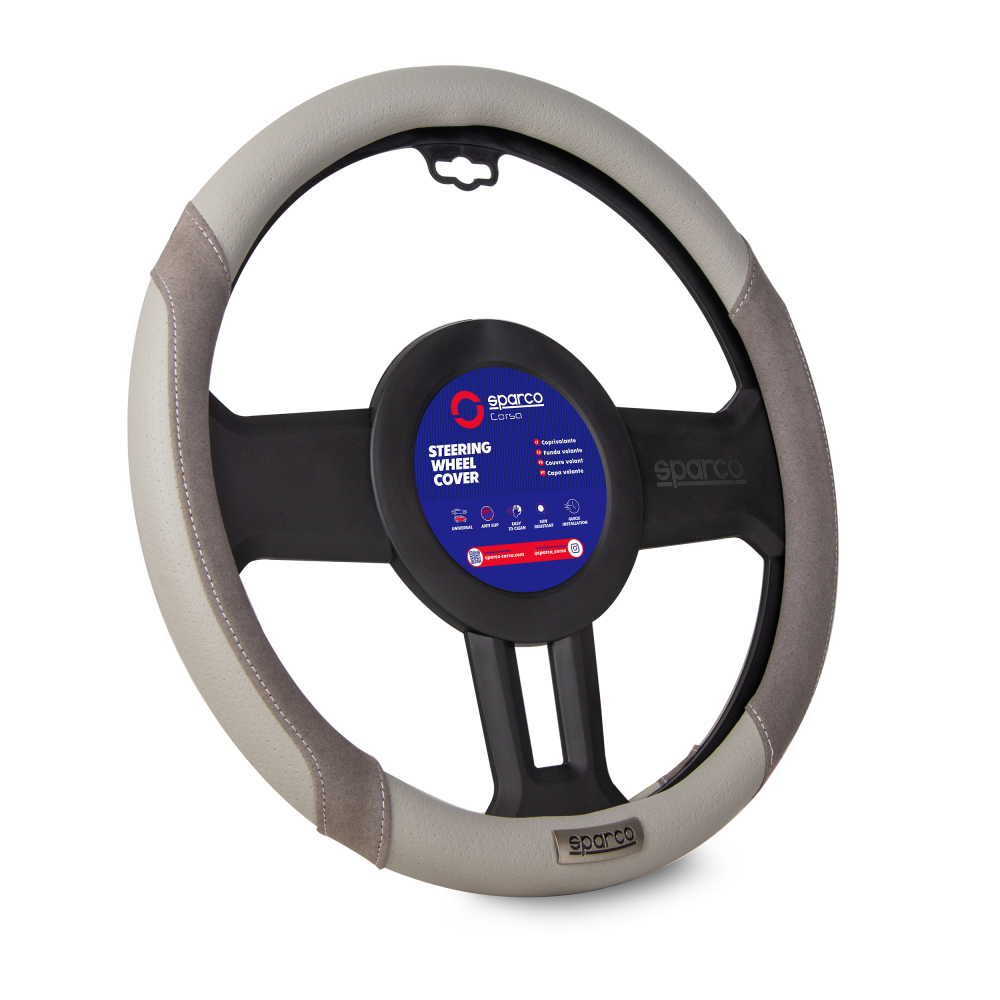 Κάλυμμα Τιμονιού SPARCO Suede Γκρι