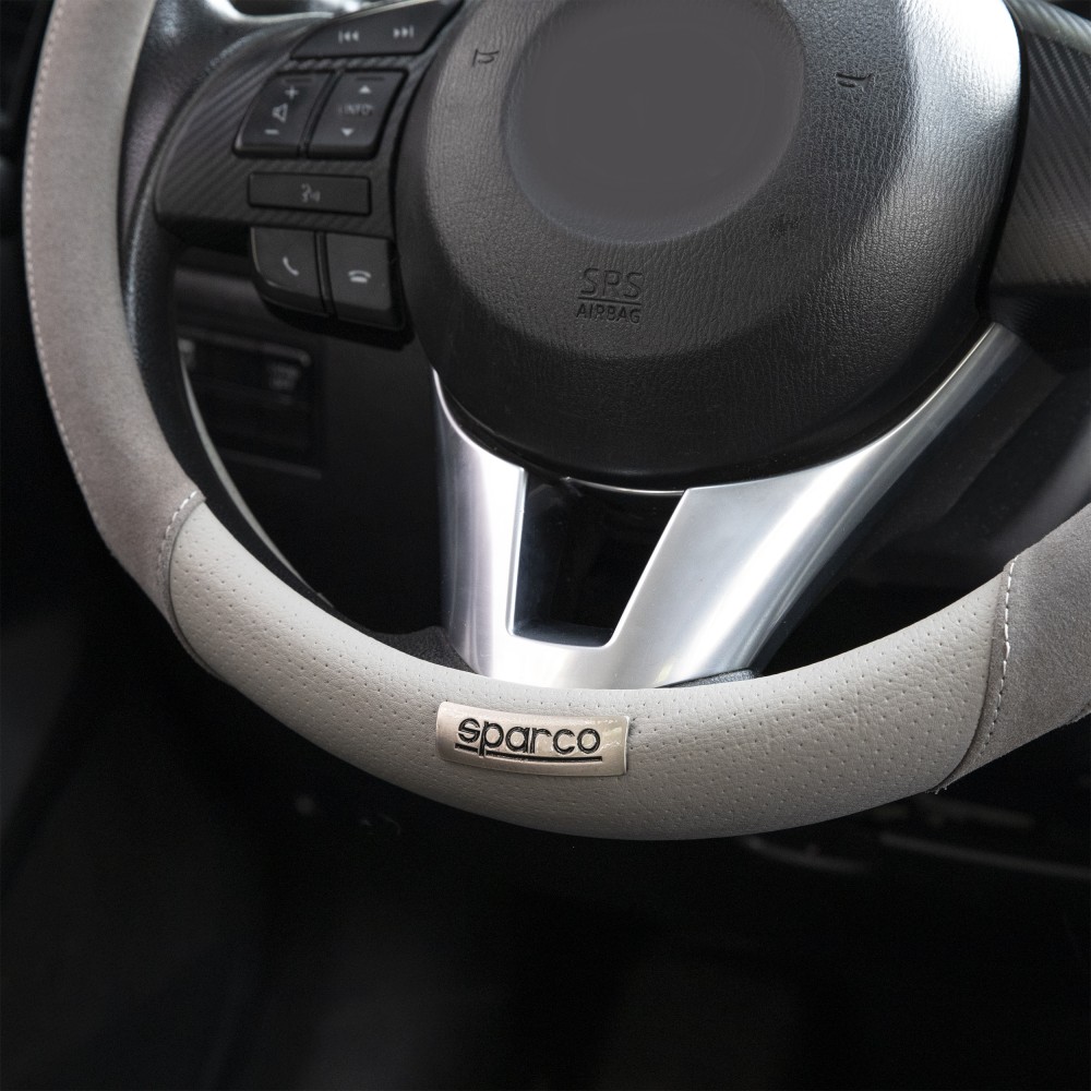 Κάλυμμα Τιμονιού SPARCO Suede Γκρι