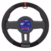 Κάλυμμα Τιμονιού SPARCO Suede (Κόκκινο)